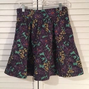 J Crew floral skirt size 8